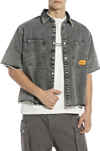 Camisa de ganga - Cinzento