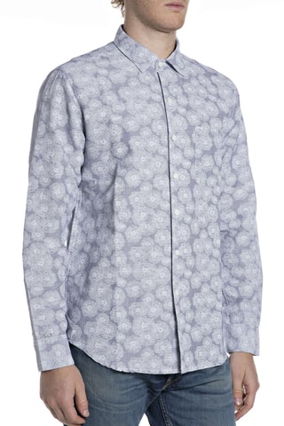 Camisa em linho - Azul