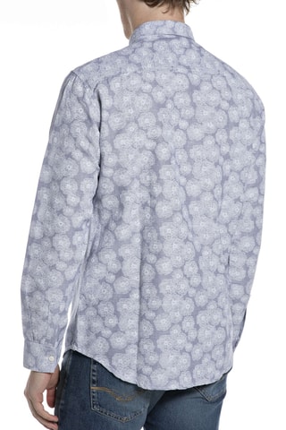 Camisa em linho - Azul