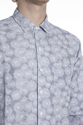 Camisa em linho - Azul