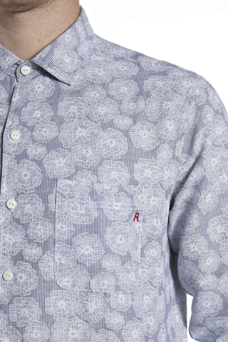 Camisa em linho - Azul