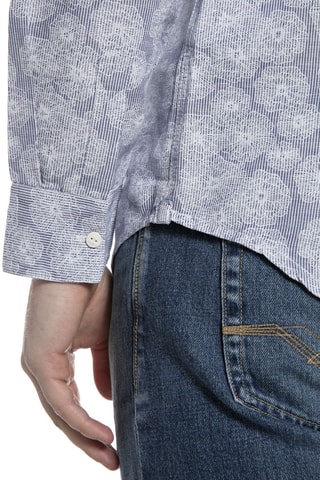 Camisa em linho - Azul