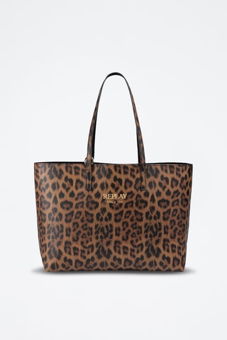 Mala shopper reversível e pochete - Preto
