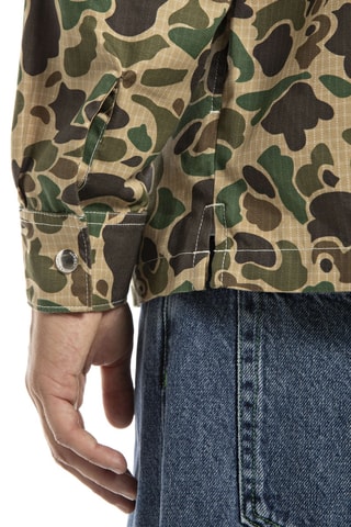 Camisa - Verde e castanho