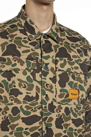 Camisa - Verde e castanho