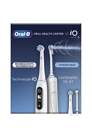 Estuche Oxyjet y cepillo de dientes eléctrico - IO6 Series - Blanco 