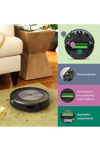 Robot aspirador inteligente Roomba® J715640 - Para todo tipo de suelo - 75 min de autonomía