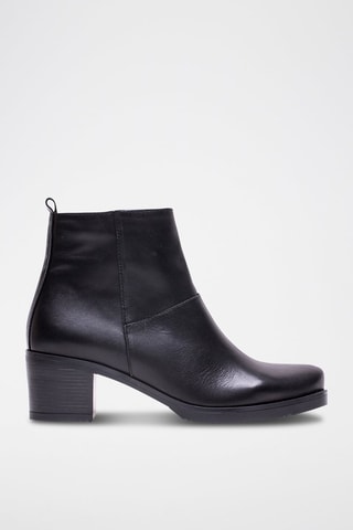 Stivaletti in pelle nappa - Nero