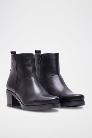 Stivaletti in pelle nappa - Nero