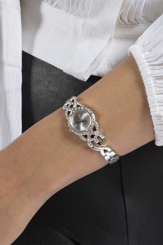 Montre à quartz en acier recyclé - Argenté