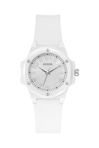 Montre à quartz en silicone - Blanc