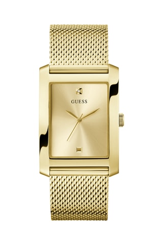 Montre à quartz en acier et diamant