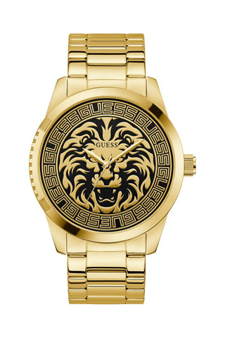 Montre à quartz en acier - Doré