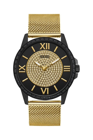 Montre à quartz en acier - Doré et noir