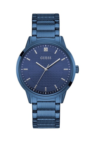 Montre à quartz en acier - Bleu