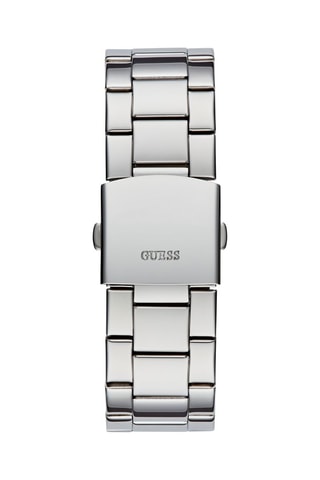 Montre à quartz en acier - Tachymètre - Argenté