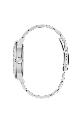 Montre à quartz en acier - Tachymètre - Argenté
