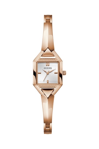 Montre à quartz en acier - Doré rose
