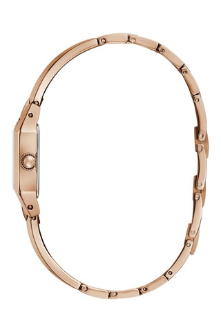Montre à quartz en acier - Doré rose