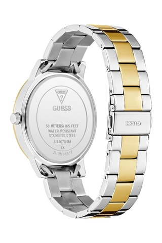 Montre à quartz en acier inoxydable - Bicolore et doré