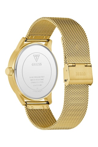 Montre à quartz en acier - Doré