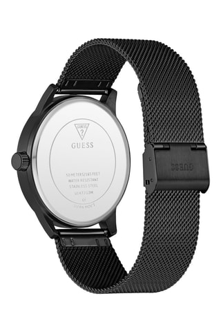 Montre à quartz en acier - Noir