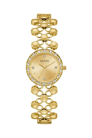 Montre à quartz en acier - Doré