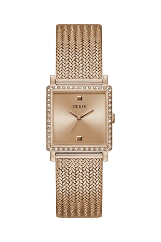 Montre à quartz en acier - Doré rose