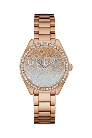 Montre à quartz en acier  - Doré rose et argenté