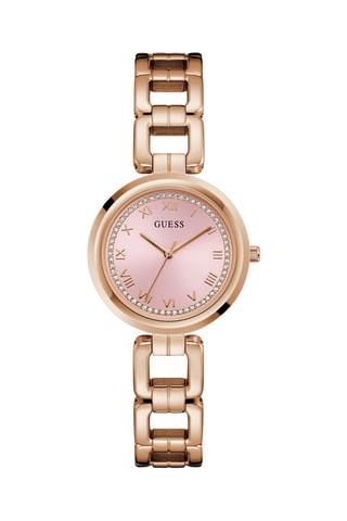 Montre à quartz en acier recyclé - Doré