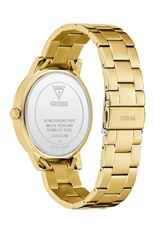 Montre à quartz en acier inoxydable - Doré