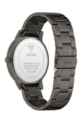Montre à quartz en acier inoxydable - Gris