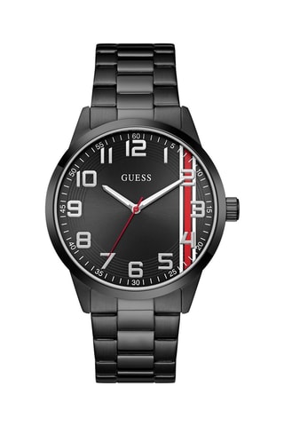Montre à quartz en acier inoxydable - Noir