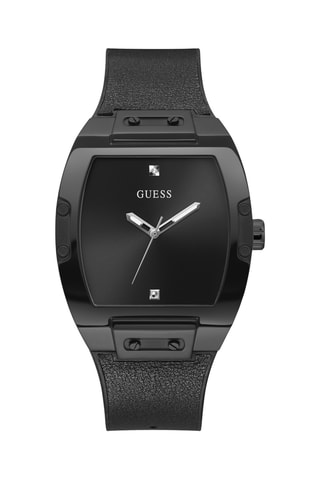 Montre en tissu et bracelet en cuir