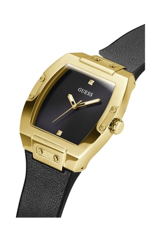 Montre à quartz en cuir, diamants