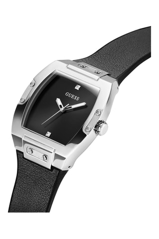 Montre à quartz en cuir, diamants