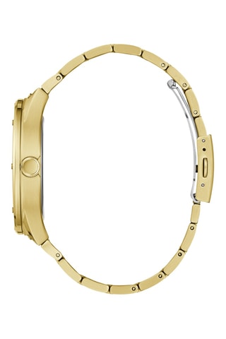 Montre à quartz en acier recyclé - Chronographe - Doré