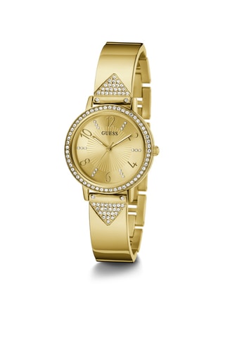 Montre à quartz en acier recyclé - Doré