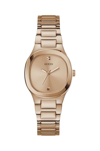 Montre à quartz en acier - Doré