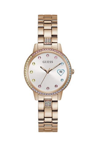 Montre à quartz en acier - Doré
