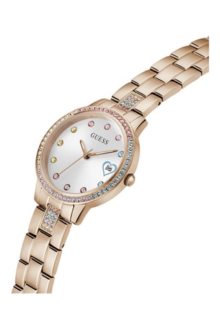 Montre à quartz en acier - Doré
