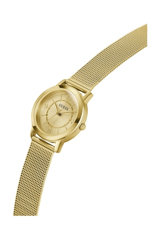 Montre à quartz en acier - Doré