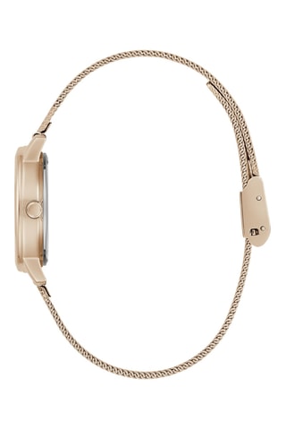 Montre à quartz en acier - Doré