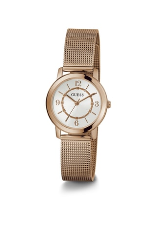 Montre à quartz en acier - Doré