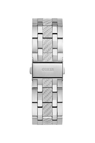 Montre à quartz en acier recyclé - Chronographe - Argenté