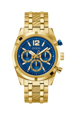 Montre à quartz en acier recyclé - Chronographe - Doré