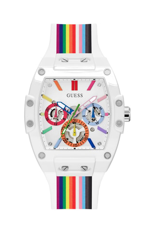 Montre à quartz en silicone - Chronographe - Blanc