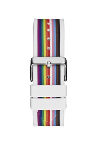Montre à quartz en silicone - Chronographe - Blanc