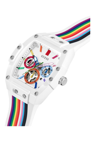 Montre à quartz en silicone - Chronographe - Blanc