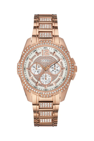 Montre à quartz en acier recyclé - Chronographe - Doré